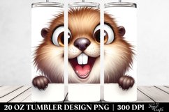 Crazy Funny Beaver Tumbler Product Image 2