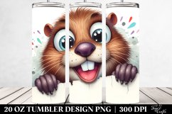 Crazy Funny Beaver Tumbler Product Image 2