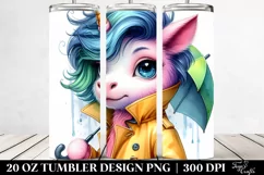 Cute Baby Unicorn 20 Oz Tumbler Product Image 2
