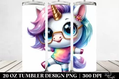 Cute Baby Unicorn Dancing | 20 oz Tumbler Product Image 2
