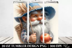 Detailed Digital Painting of a Gnome Silling with Beach Wear Product Image 2