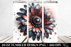 Gerbera Watercolor Splash | 20 Oz Tumbler Product Image 2