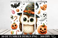 Funny Owl Clipart 20 Oz Tumbler Product Image 2