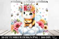 cute Cartoon-Style Bee | 20 oz Tumbler Product Image 2