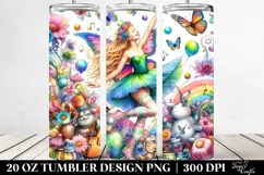 Funny Fairy Playing | 20 oz Tumbler Product Image 2