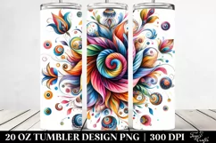 Colorful Whimsical Flower | 20 Oz Tumbler Product Image 2