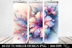 Shiny Petunia Metallic Splash. 20 Oz Tumbler Design Product Image 2