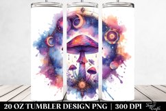 Magical Celestial Mushroom in Vibrant Colors, Transparent 20 Product Image 2
