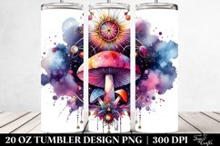 Magical Celestial Mushroom in Vibrant Colors, Transparent 20 Product Image 2