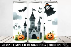 Simple Funny Halloween Clipart | 20 oz Tumbler Product Image 2