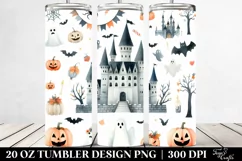 Simple Funny Halloween Clipart | 20 oz Tumbler Product Image 2