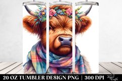 Cute Baby Highland Cow Model with Cool Haircut Product Image 2