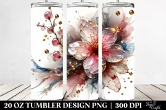 Abstract Shiny Cherry Blossom Made of | 20 Oz Tumbler Product Image 2