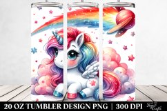 Unicorn Playful Comet | 20 Oz Tumbler Product Image 2