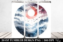 Simple Vampire Washed Watercolor Tumbler Product Image 2
