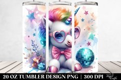 Baby Unicorn Nightclub. 20 Oz Tumbler Design Product Image 2