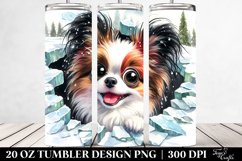 Crazy Funny Papillon Tumbler Product Image 2