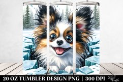 Crazy Funny Papillon Tumbler Product Image 2