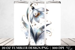 Glossy Snowdrop Tumbler Product Image 2