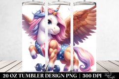 Baby Unicorn Body Builder | 20 Oz Tumbler Product Image 2