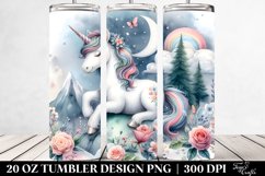 Cute Unicorn Mountaintop | 20 Oz Tumbler Product Image 2