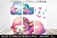 Smiling Baby Lamb Vibrant | 20 Oz Tumbler Product Image 2