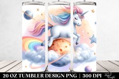 Riding Unicorn Comet Island | 20 Oz Tumbler Product Image 2