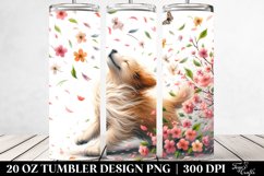 Dog Tumbling with Spring Petals Product Image 2