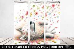 Dog Tumbling with Spring Petals Product Image 2