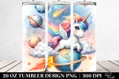 Riding Unicorn Comet Island | 20 Oz Tumbler Product Image 2