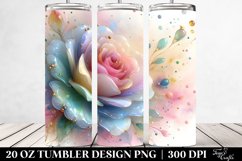 Abstract Vibrant Pastel Shiny Rose Golden | 20 oz Tumbler Product Image 2