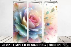 Abstract Vibrant Pastel Shiny Rose Golden | 20 oz Tumbler Product Image 2