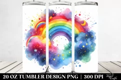 Colorful Ranbow Star | 20 Oz Tumbler Product Image 2