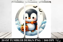 Baby Penguin Dressed for Halloween 20 Oz Tumbler Product Image 2
