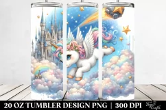 Baby Unicorn Meteor Castle | 20 Oz Tumbler Product Image 2