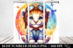 Colorful Boho Baby Lion Tumbler Product Image 2