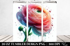 Glossy Ranunculus Tumbler Product Image 2