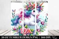 Running Baby Unicorn | 20 oz Tumbler Product Image 2