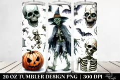 Funny Undead Halloween Clipart Tumbler Product Image 2