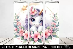 Babyunicorn Jasmine Floral Tumbler Product Image 2