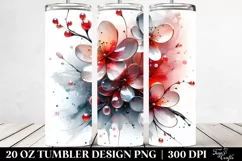 Abstract Glossy Cherry Blossom | 20 Oz Tumbler Product Image 2