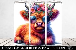Proud Baby Highlandcow Tumbler Product Image 2