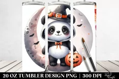 Baby Panda Dressed for Halloween 20 Oz Tumbler Product Image 2