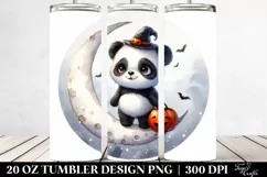 Baby Panda Dressed for Halloween 20 Oz Tumbler Product Image 2