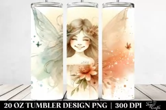 Retro Smiling Fairy Art | 20 oz Tumbler Product Image 2
