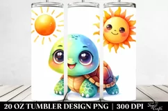 Baby Turtle,Smiling Sun | 20 Oz Tumbler Product Image 2