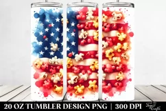 Washed Watercolor Popcorn | 20 oz Tumbler Product Image 2