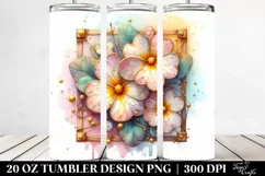Stained Primrose Tumbler | 20 oz Tumbler Product Image 2