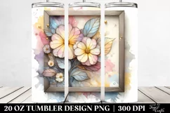 Stained Primrose Tumbler | 20 oz Tumbler Product Image 2