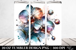 20 Oz Tumbler Sublimation | orchid glass like material Product Image 2